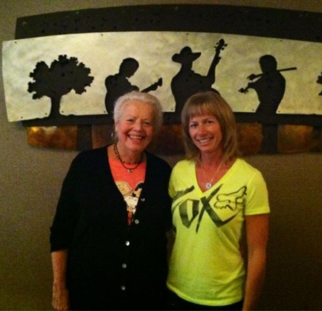 Lori Hodgson and Dee McMurdie, in Austin after seeing Jeremy