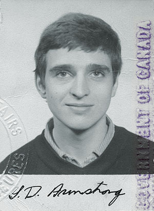 Gerry's passport photo, 1971