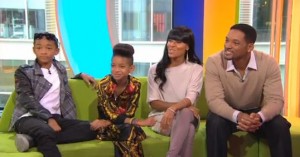 Jaden, Willow, Jada, and Will Smith, from a 2010 BBC appearance