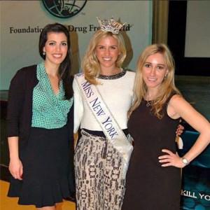 Meghan FIalkoff, right, with the past two Miss New Yorks -- Amanda Mason (left, 2013) and Jillian Tapper (2014)