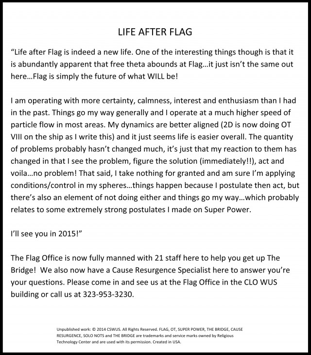 life after flag