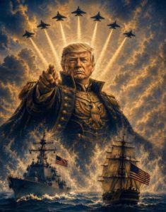 Q patriots cheer Trump making the 250th celebration all about himself