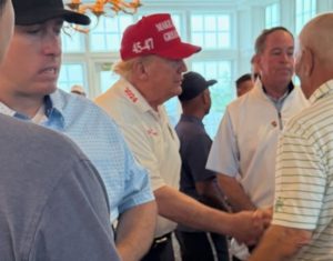 Trump limbers up before his World Cup duties today